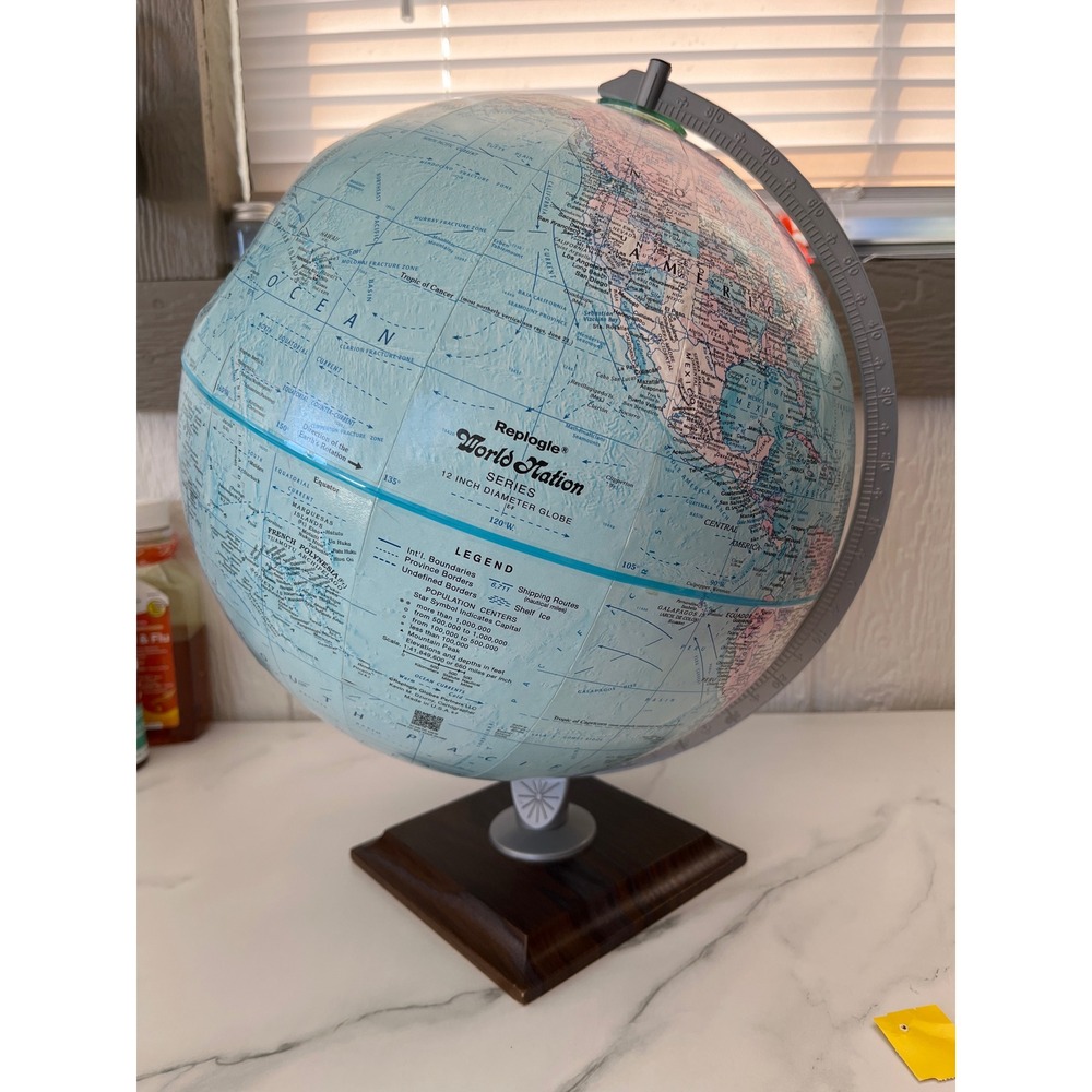 Replogle World Nation Series 12 Inch Diameter Globe Dent noted